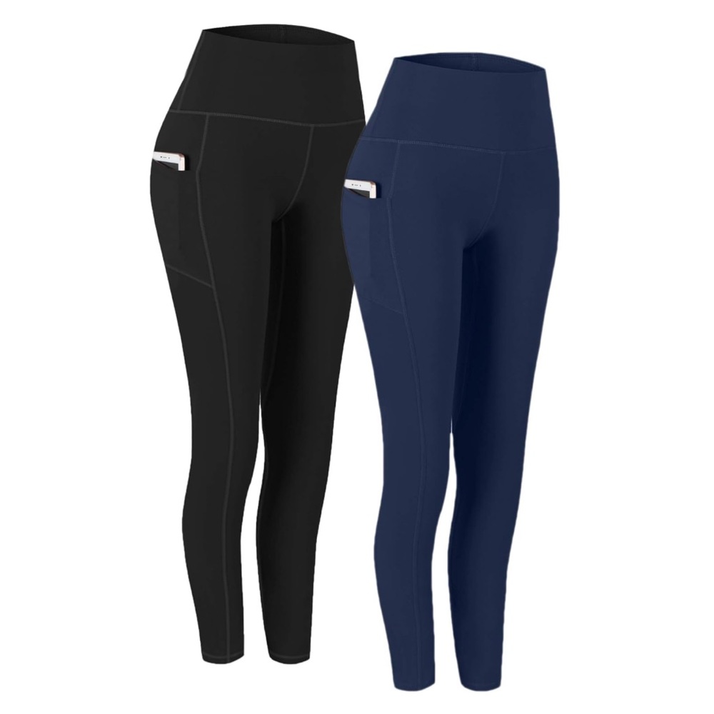 Fengbay 2 Pack High Waist Yoga Pants Size XL